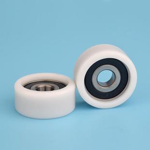 6200RS轴承滑轮6200ZZ包塑滚轮压轮机械化配件尼龙轮平型10
