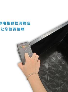 现货配静电黑色周转箱塑料箱电子静件收纳66550周防转箱车间防电