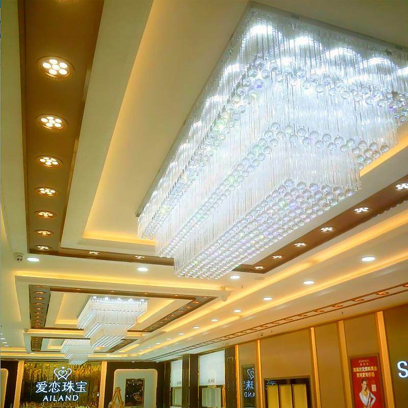 大型酒店灯 珠宝金店水晶灯 宾馆售楼处商场灯具非标工程灯具制作