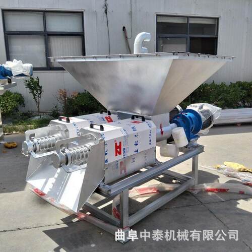 场双联动干湿分离机猪粪便水挤压脱水机养牛200型用猪屎水干XWO挤