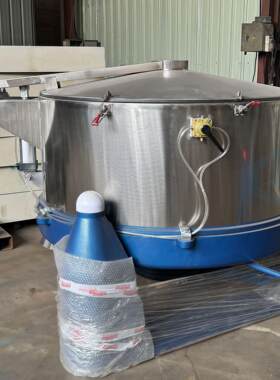 不锈钢工业脱水机平板衬塑吊袋离心机甩油机脱油机食品铁屑甩干机