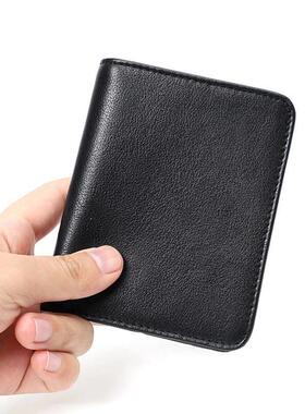 Slim Wallet Men Genuine Leather Thin Pocket Wallet for Men S