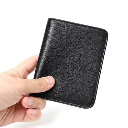 Slim Wallet Men Genuine Leather Thin Pocket Wallet for Men S