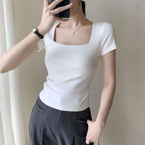Kerrigan Back Lace up Sleeve Cropped Sweater Short