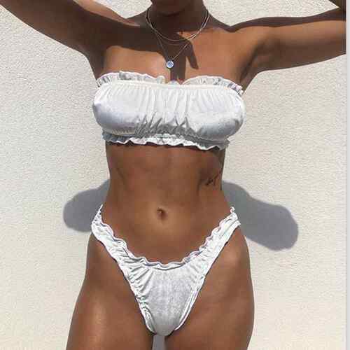 Bikini Triangle Cup Split Swimsuit Women's Bikini Swimsuit