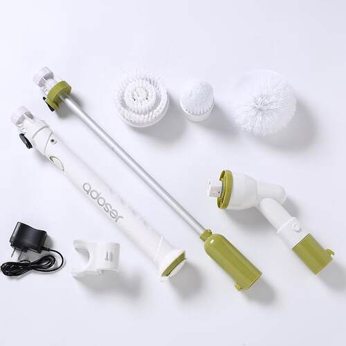 无线电动清洁刷厨房家用刷子清洁器长柄电动刷充电浴室刷地板拖把