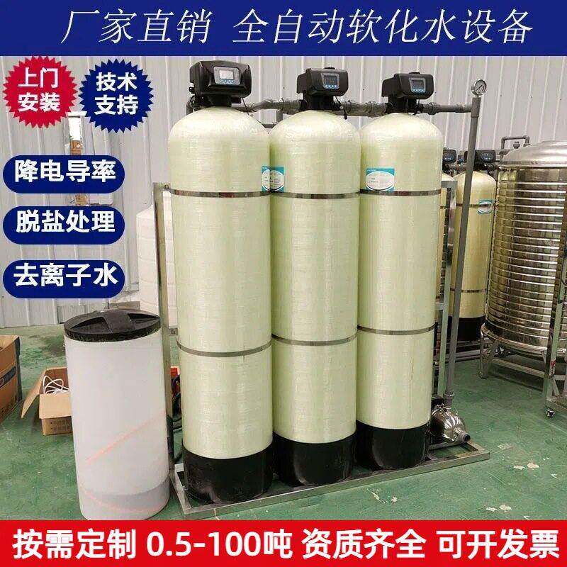 软水机锅炉软化水处理设备酒店洗浴洗涤厂地下井水过滤器除水垢