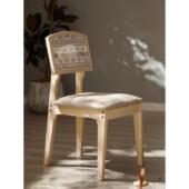 高档实木餐椅组装 桌现代简约设师靠背酒店家用家餐厅具咖啡休闲椅