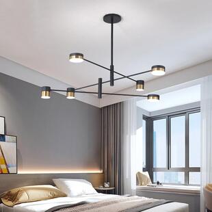 北欧风格 灯具客厅简约现代吊灯大气家用餐厅灯创意造型旋转卧室灯