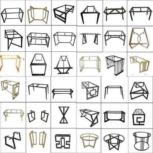 铁艺书桌标配办公桌钢架支架桌脚简易桌架餐桌台脚金属铁架子