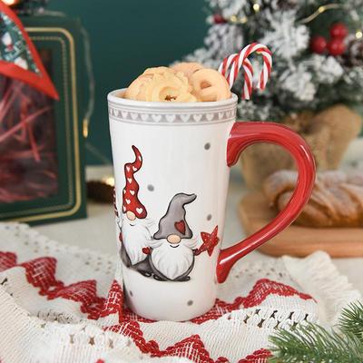 Christmas High Cup High Capacity Mug Ceramic Cup圣诞马克杯子