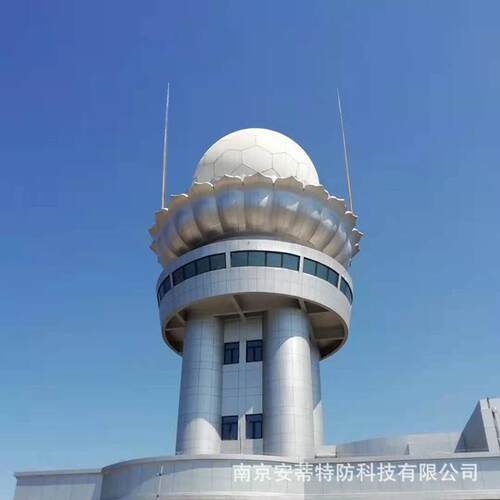 卫星雷达站防侧闪接闪器防雷装置16米玻璃钢避雷针抗干扰绝缘