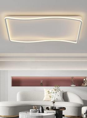 吸顶灯led厅主客灯卧室代现简约大气白色新款中灯万联山饰长方形