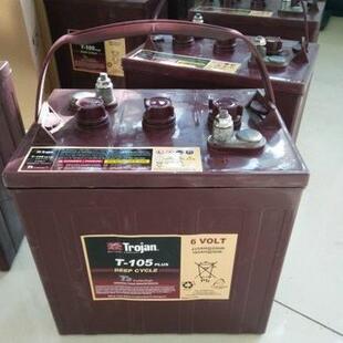 Trojan AGM6V230AH观光车旅游车专用电瓶 动力铅酸蓄电池T105