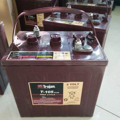 Trojan 动力铅酸蓄电池T105-AGM6V230AH观光车旅游车专用电瓶