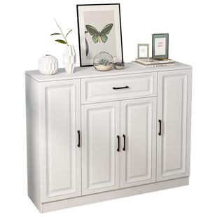 门口玄关柜家用实木柜门欧式 柜柜多功能 进门厅储物柜阳台隔断鞋