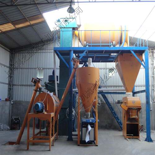 珍珠岩砂浆搅拌机外墙保温抗裂砂浆生产设备无轴滚筒混合拌匀机