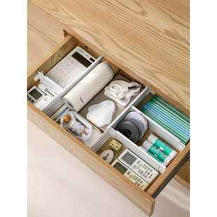 抽屉收纳分隔板片塑料分割板隔断自由组合内衣袜子整理盒分格神器