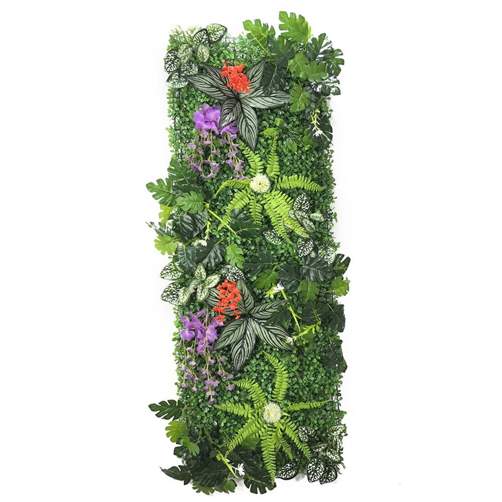 仿真植物玫瑰草坪装饰壁挂植物绿植人造草坪装饰面板40*120CM