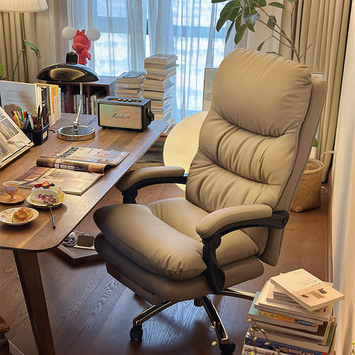 电脑椅家用可躺舒适久坐电竞椅日式沙发椅子书桌宿舍现代学习转椅