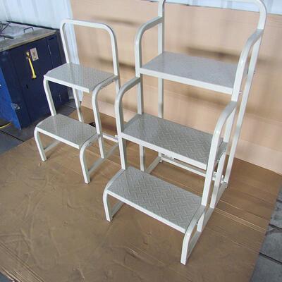 登金属可拆装三步梯车高库移动登高平台YVZ梯家用理货仓爬高平台