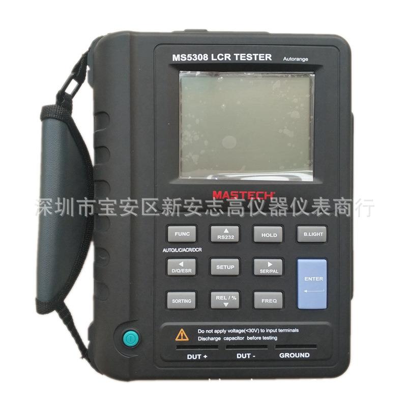 供应MASTECH东莞华仪MS5308便携式LCR数字电桥/100KHz手持电桥图片