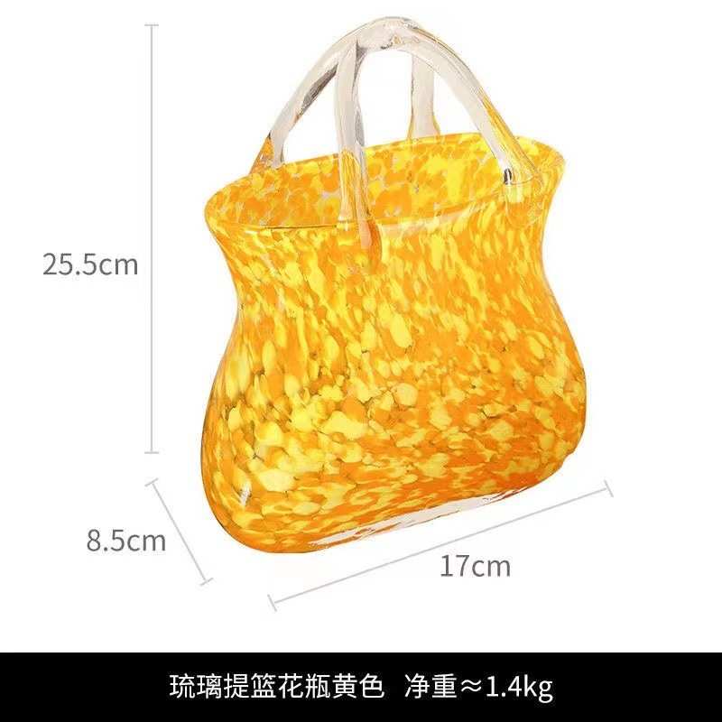 迦昊现代轻奢客厅茶几高档创意手工花边花瓶居家桌面软装装饰摆件