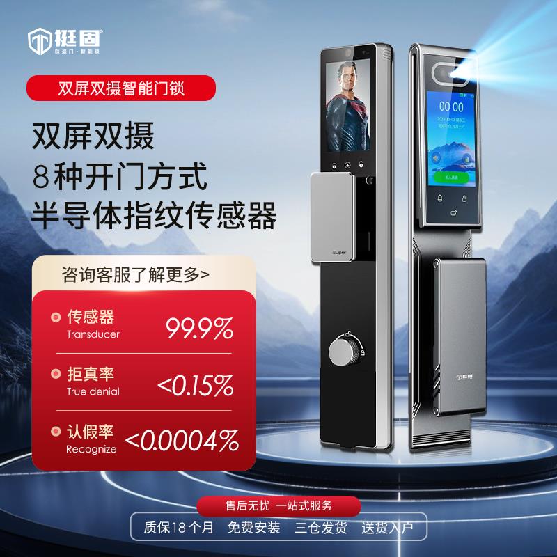 挺固入户门防盗门进户门家用甲级单开门安全门大门子母门带智能锁