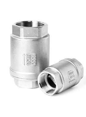 201/304不锈钢立式止回阀H12止逆阀水泵水管单向阀4分6分DN25 50