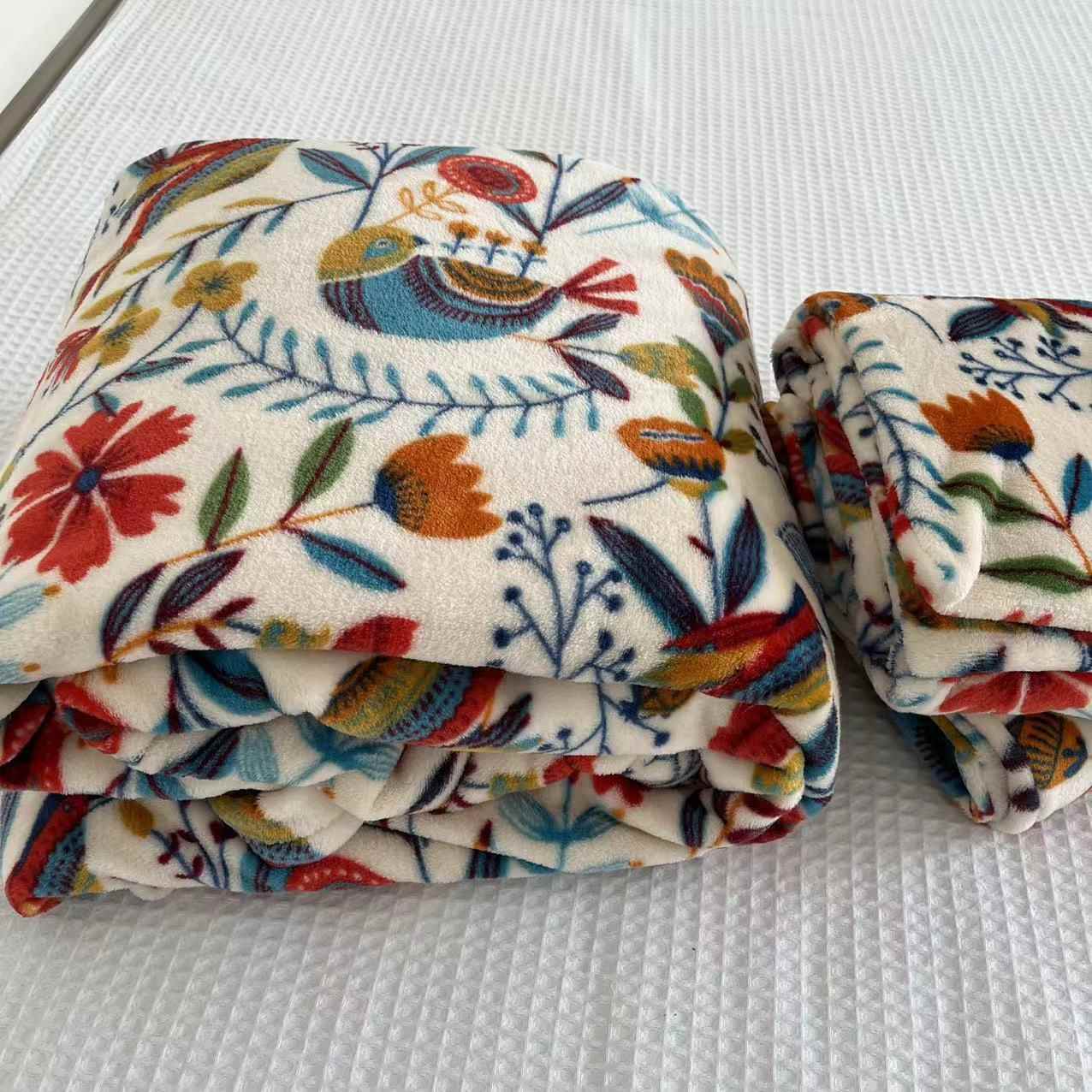 出口日单外贸双面加厚法兰绒床单毛毯加绒秋冬保暖牛奶绒睡单特价