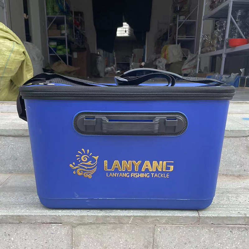 一体成型eva钓鱼桶折叠鱼箱加厚鱼护桶多功能户外垂钓活鱼桶批发
