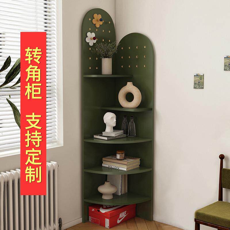 简约三角柜客厅靠墙转角柜墙角柜小户型家用角落柜实木转角置物架