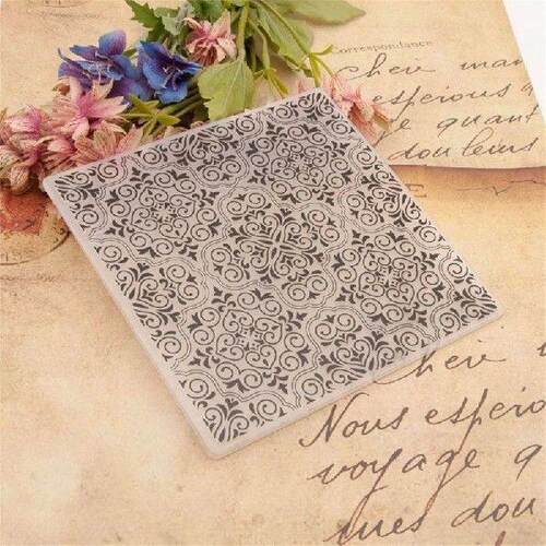 Embossing Folder Heart Round Stencils for Card Making DIY