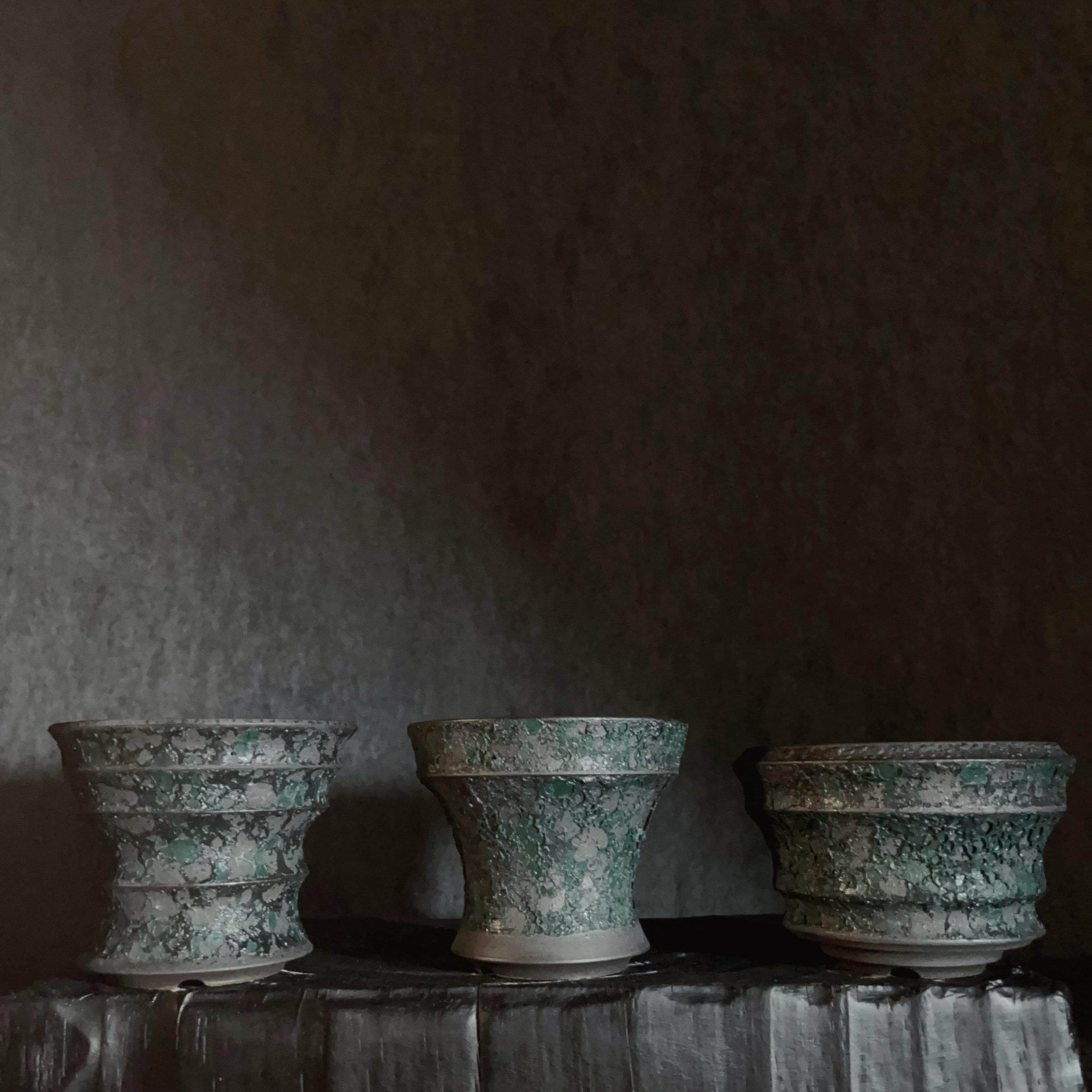 块根花盆小号绿泡泡多款合集斑驳块根植物盆球兜龙舌兰枯木盆陶瓷