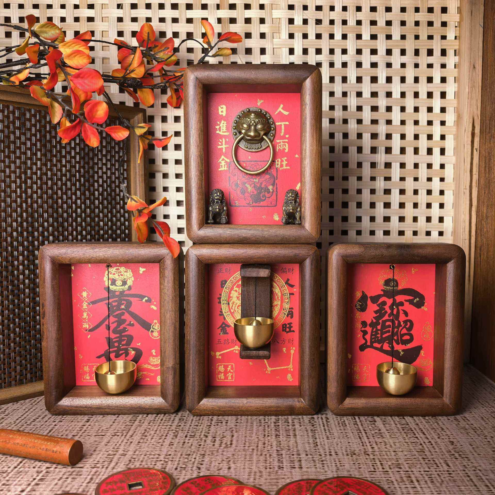 多巴胺磁吸门式入户门铃铜推门风铃冰箱贴装饰件开门铃铛乔迁礼物