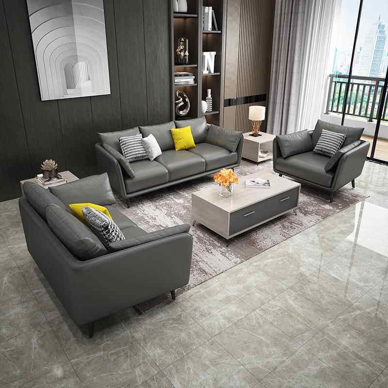 办公室会售客沙发茶几组合楼处酒店等候休息商区M908务接待室洽谈