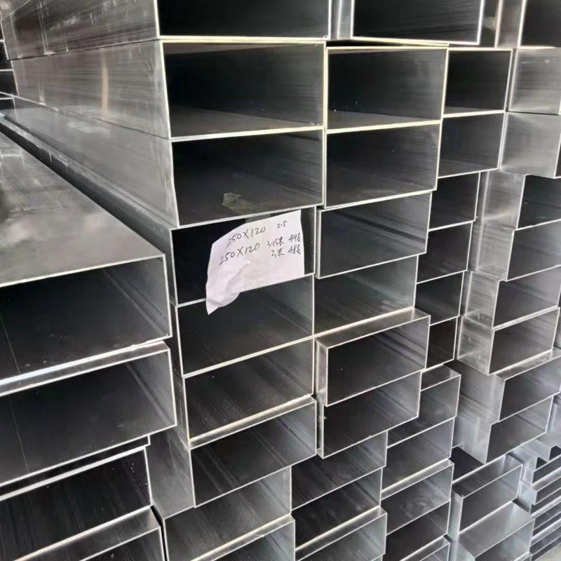 现货零切6061铝合金方管铝方管喷涂铝方管铝方通可打孔铝管铝