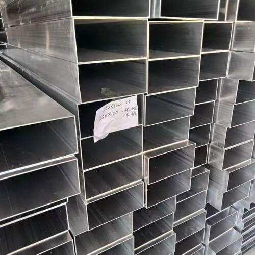 6061隔断铝方管铝合金方管型材扁通木纹吊顶四方管空心管铝方通