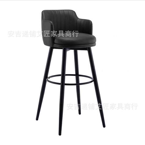 吧椅旋转高脚凳前台椅时尚简约酒吧凳网红靠背吧台椅升降椅子