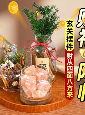 家居关入户件肉桂生20818财粗摆盐净宅大颗粒玄电餐柜招财客视厅