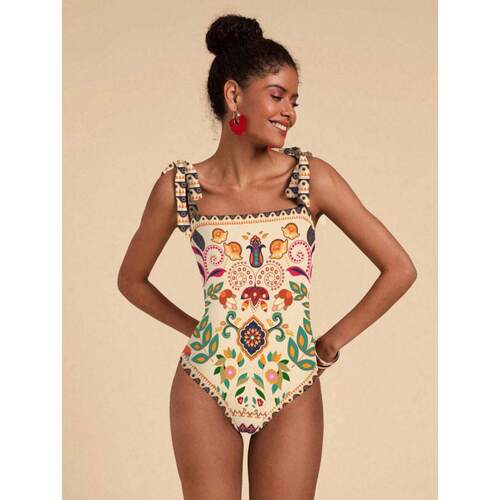Z 75640 Printed one-piece swimsuits 印花连体女泳衣跨境外
