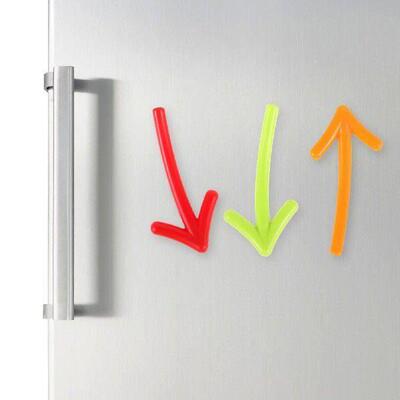 6 Pcs Fridge Magnets Stickers Cute Cartoon Arrow Xmas