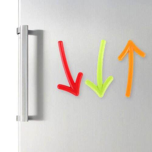 6 Pcs Fridge Magnets Stickers Cute Cartoon Arrow Xmas