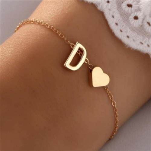 欧美26个英文字母手錬手镯 26 English alphabet bracelet women