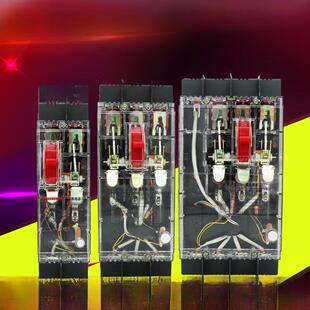 40A63A100A三相四线透明开关 490 人民电气漏电断路器DZ15LE 100