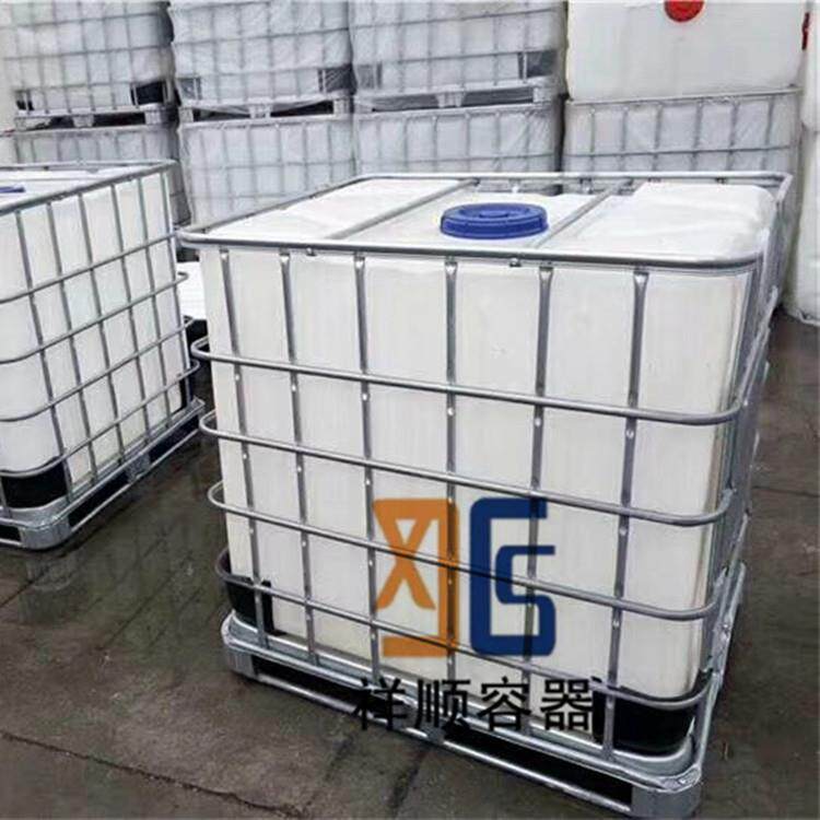 车载带架子集装桶氨水储存桶带阀门铁架车载桶盖口22厘米吨桶