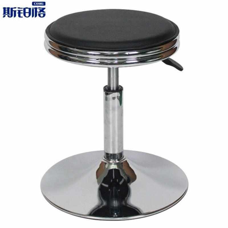 斯铂格BGB-54升降旋转凳工作椅工厂车间椅子小圆凳黑色-圆盘款