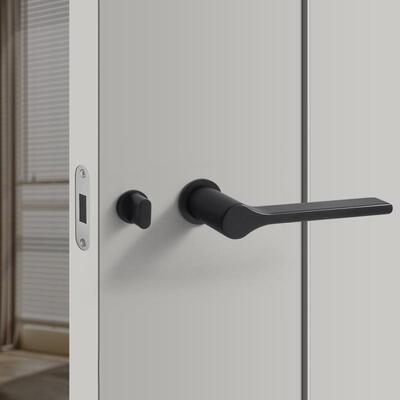 美式极简门锁室静内卧室简ERG约态木门门把锁手音锁磁生吸隐形门