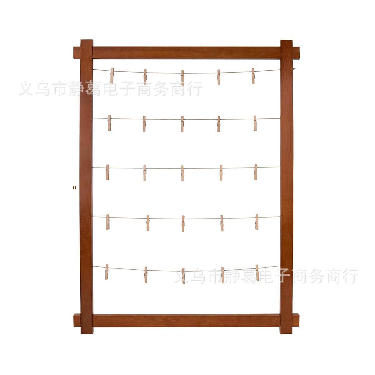 木制相框拼接装饰带夹子桌墙装饰相框照片明信片纪念品装饰