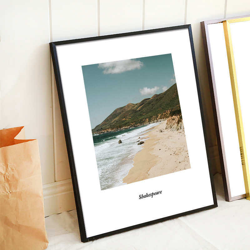 简约细边铝合金相框窄边画框外框装裱创意挂墙海报框广告写真金属